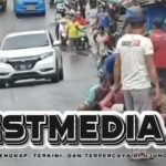 Akibat Kabel Menjuntai di Cibinong Bogor, Pengendara Motor Jatuh dan Terluka