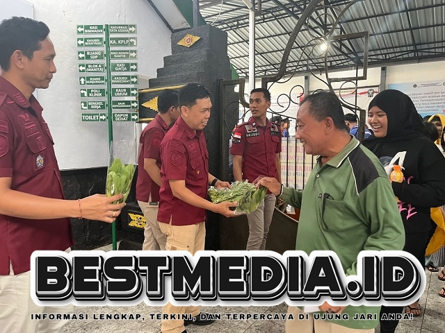 Lapas Banyuwangi Salurkan Sayur Segar dari Hasil Pertanian Warga Binaan